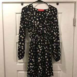 Akira patterned synched dress